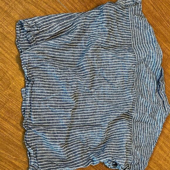Altard State Striped Linen Blend Button Up Shirt Top Womens Size Small - Picture 6 of 6